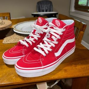 VANS Filmore High-top Sneakers Women's Size US 10.5 Men’s Size US 9 Red White